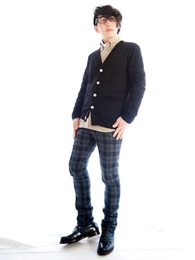 「08sircus（ゼロエイトサーカス）のアイテム（その他）」を使った、えてるさん（メンズ・159cm）の冬コーディネート