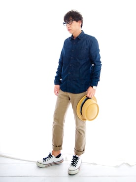 えてるさん（メンズ・159cm）の春コーディネート