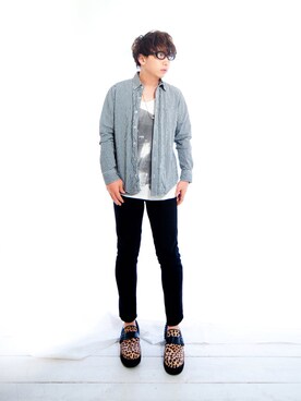 「ギンガムチェックシャツ」｜えてるさん（メンズ・159cm・40代）の春コーディネート