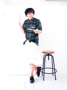「スカート男子」｜えてるさん（メンズ・159cm・40代）の秋コーディネート