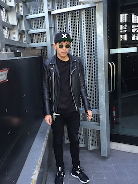 「DISCOVERED（ディスカバード）のアイテム（スウェット）」を使った、kntsrtさん（メンズ・178cm）の冬コーディネート