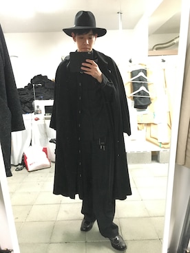 「Y's（ワイズ）のアイテム（その他アウター）」を使った、kntsrtさん（メンズ・178cm）の冬コーディネート