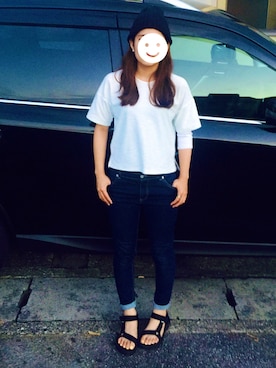 「SMELLY（スメリー）のアイテム（ピアス（両耳用））」を使った、さきさん（レディース・157cm）の夏コーディネート