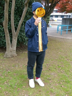 「adidas CONSORTIUM（アディダスコンソーシアム）のアイテム」を使った、すぎさん（メンズ・165cm）の冬コーディネート