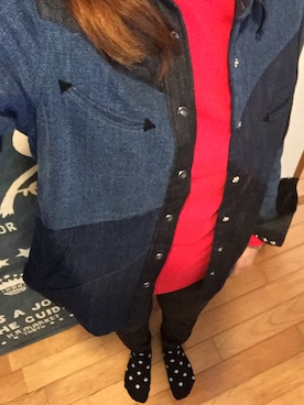 「BLUE BLUE（ブルーブルー）のアイテム（レッグウェア）」を使った、A-Nさん（レディース・164cm）の秋コーディネート