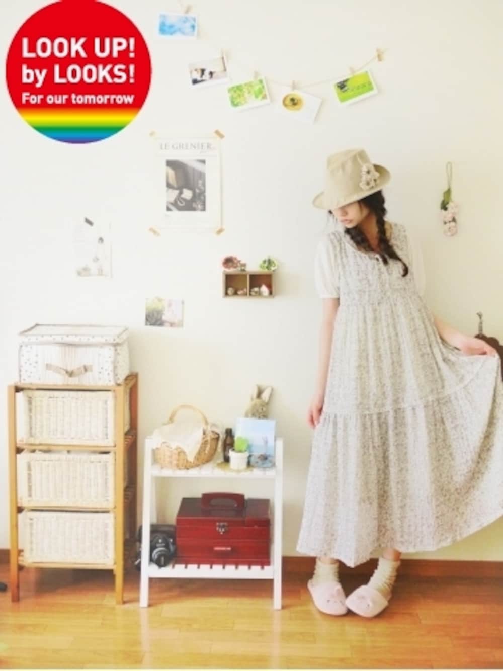 「AS KNOW AS plusのアイテム名不明（ワンピース/ドレス）」を使った、まいみさんの夏コーディネートの1枚目の写真