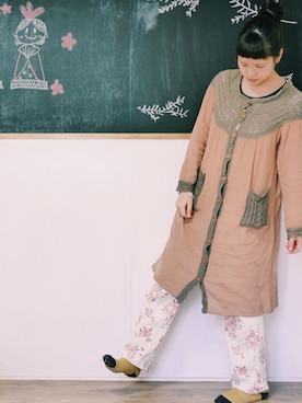 「AS KNOW AS plus（アズノゥアズプラス）のアイテム」を使った、まいみさん（レディース・164cm）の春コーディネート