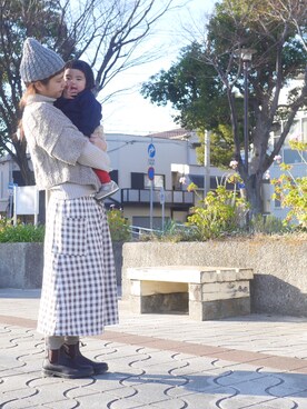 「ナチュ会」｜まいみさん（レディース・164cm）の冬コーディネート