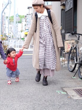 「ナチュ会」｜まいみさん（レディース・164cm）の春コーディネート