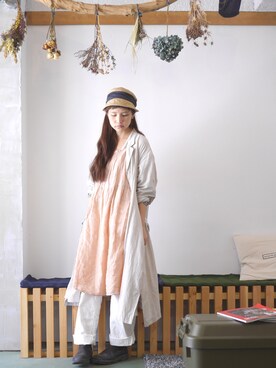 「ナチュ会」｜まいみさん（レディース・164cm）の春コーディネート