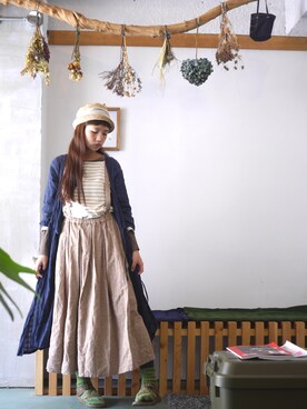 「ナチュ会」｜まいみさん（レディース・164cm）の春コーディネート