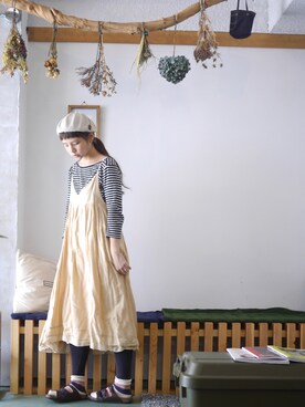 「ナチュ会」｜まいみさん（レディース・164cm）の春コーディネート