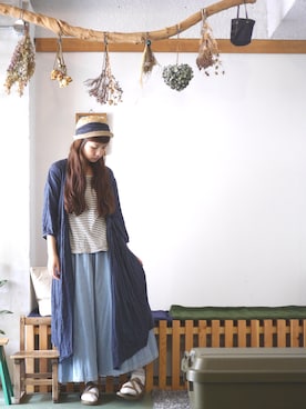 「ナチュ会」｜まいみさん（レディース・164cm）の夏コーディネート