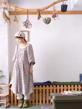 「ナチュ会」｜まいみさん（レディース・164cm）の夏コーディネート
