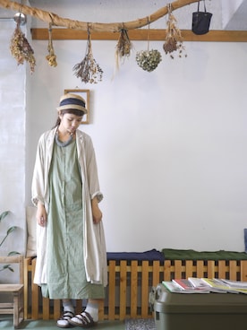 「ナチュ会」｜まいみさん（レディース・164cm）の夏コーディネート