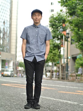 「Time is on（タイムイズオン）のアイテム」を使った、Timeisonさん（メンズ・175cm）の夏コーディネート
