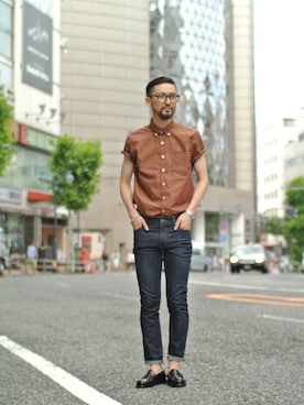 「インディゴデニム」｜Timeisonさん（メンズ・178cm）の夏コーディネート