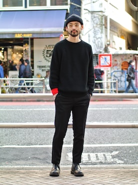 「Time is on（タイムイズオン）のアイテム」を使った、Timeisonさん（メンズ・177cm）の春コーディネート