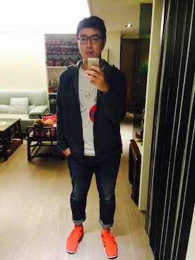 「TOPMAN（トップマン）のアイテム（その他アウター）」を使った、Sealさん（メンズ・183cm）の秋コーディネート