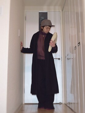 「And A（アンドエー）のアイテム（その他アウター）」を使った、kiyoma.さん（レディース・163cm）の冬コーディネート