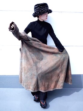 「栄」｜「アイテム（その他アウター）」を使った、kiyoma.さん（レディース・163cm）の春コーディネート