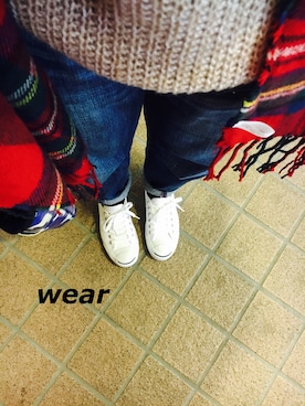 「shuca（シュカ）のアイテム（パンツ）」を使った、meg1216さん（レディース・150cm）の冬コーディネート