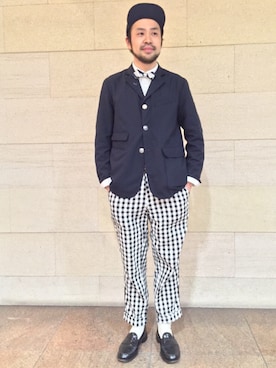 「KENNETH FIELD」｜Ikuo Mitaniさん（メンズ・171cm）の春コーディネート