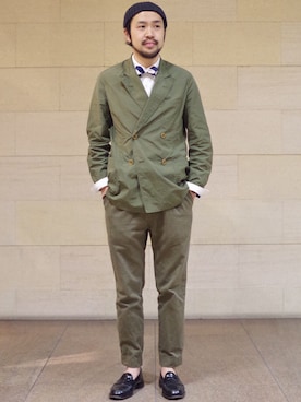 「KENNETH FIELD」｜Ikuo Mitaniさん（メンズ・171cm）の春コーディネート