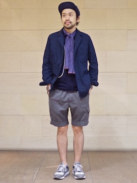 「KENNETH FIELD」｜Ikuo Mitaniさん（メンズ・171cm）の春コーディネート