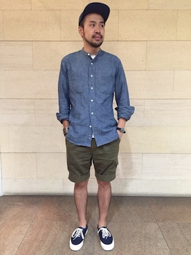 「KENNETH FIELD」｜Ikuo Mitaniさん（メンズ・171cm）の夏コーディネート