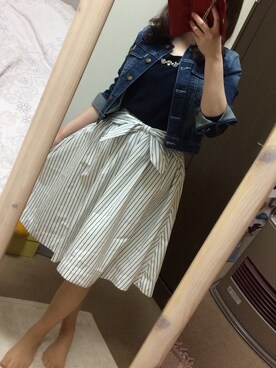 「おめかしコーデ」｜🍎りんご🍎さん（レディース・152cm）の春コーディネート