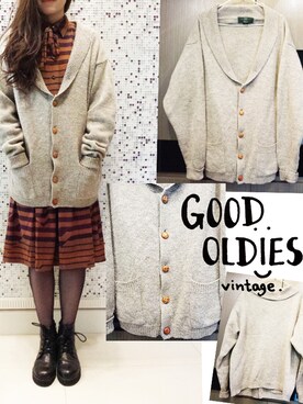 「アイテム（ピーコート）」を使った、Good Oldies Vintageさん（レディース・163cm）の夏コーディネート