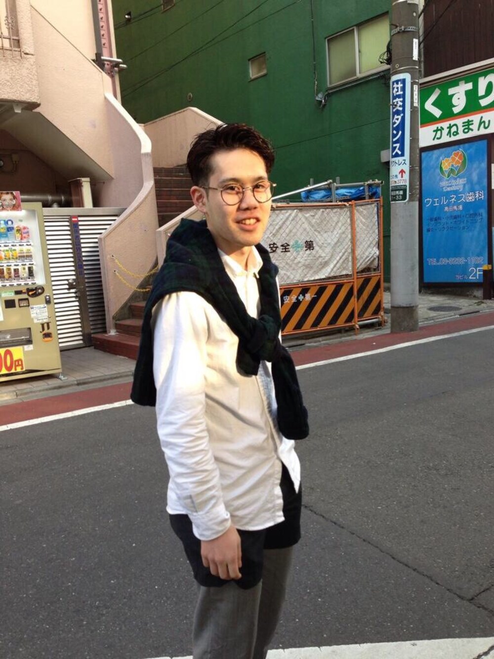 「JOHN LAWRENCE SULLIVAN、PENDLETON、cosmic wonder light source、GLCO、Garrett Leight California Optical」｜「COSMIC WONDER Light SourceのOXFORD SHIRT（シャツ/ブラウス、ホワイト系）」を使った、taaarumizuさん（メンズ・168cm）の夏コーディネートの1枚目の写真