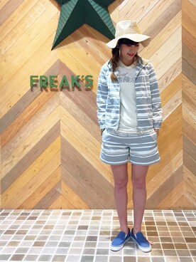 「アイテム（マウンテンパーカー）」を使った、ささきあいさん（レディース・170cm）の春コーディネート