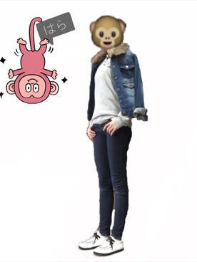 「JENNI（ジェニィ）のアイテム（ジャケット/アウター）」を使った、はらさん（レディース・165cm）の冬コーディネート