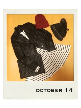 「CONVERSE（コンバース）のスニーカー（スニーカー、ブラック系）」を使った、marbleさん（レディース・158cm）の秋コーディネート