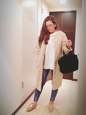 「お買い物」｜「アイテム（アクセサリー）」を使った、miyakoさん（レディース・159cm）の秋コーディネート