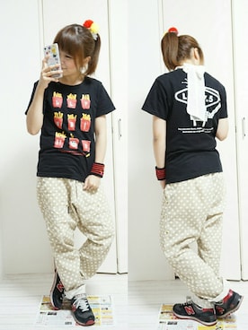 「AIKO（アイコ）のアイテム（アクセサリー）」を使った、nao_mamekoさん（レディース・152cm）の夏コーディネート