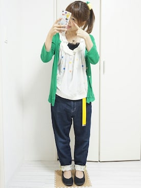 「rough（ラフ）のアイテム（トップス）」を使った、nao_mamekoさん（レディース・152cm）の秋コーディネート