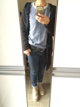 「ACT（アクト）のアイテム（トップス）」を使った、ク ワさん（レディース・155cm）の秋コーディネート