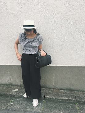 「TOCCA（トッカ）のアイテム（トップス）」を使った、yukaさん（レディース・148cm）の夏コーディネート