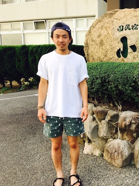 「TCSS（ティーシーエスエス）のアイテム（パンツ）」を使った、nakaakiさん（メンズ・165cm）の夏コーディネート