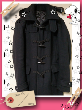 「HERE'S（HERE'S）のアイテム（ダッフルコート）」を使った、NURSEMAN さん（メンズ・160cm）の冬コーディネート
