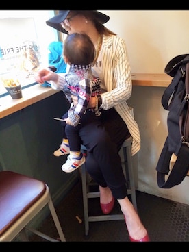 「INGNI（イング）のアイテム（スラックス）」を使った、はりねずみさん（レディース・160cm・20代）の春コーディネート