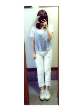 「ニコアンド」｜「アイテム（キャミソール）」を使った、ｈａｒｕさん（レディース・159cm）の夏コーディネート