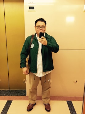 「MAJESTIC LEGON（マジェスティックレゴン）のアイテム（その他アウター）」を使った、PatrickLiさん（メンズ・170cm）の秋コーディネート