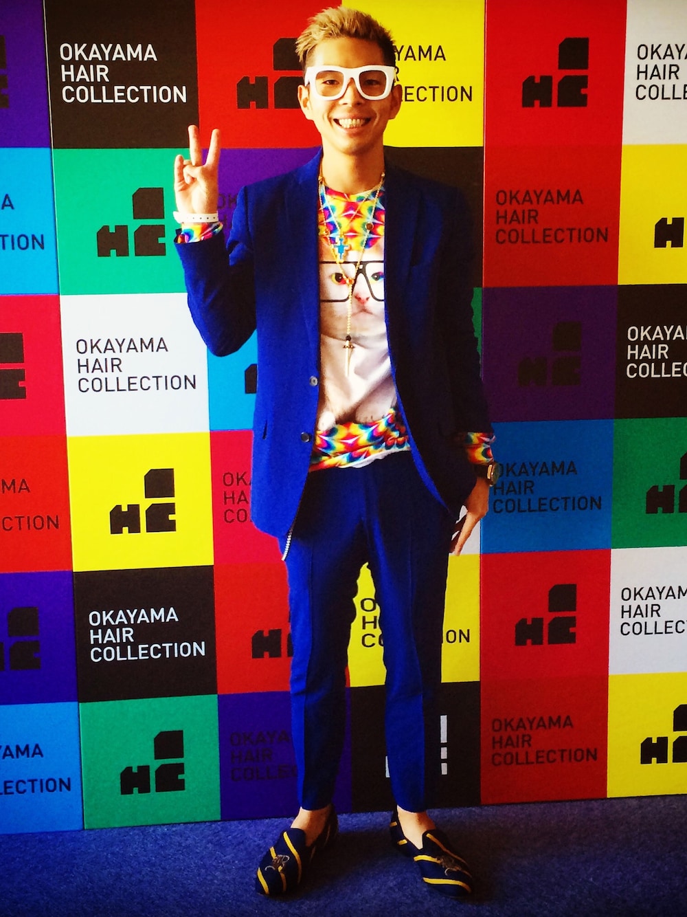 「AMBUSH、Edition、スーツスタイル、Ralph Lauren、パーティースタイル、セットアップ、サングラス、NIXON」｜「EDITIONのアイテム（セットアップ、ブルー系）」を使った、YAMAMONさん（メンズ・172cm）の冬コーディネートの1枚目の写真