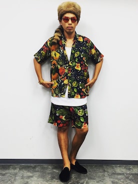 「DI MELLA（ディメッラ）のアイテム」を使った、YAMAMONさん（メンズ・172cm）の夏コーディネート