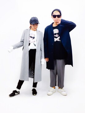 「AMBUSH（アンブッシュ）のアイテム（帽子）」を使った、YAMAMONさん（メンズ・172cm）の冬コーディネート
