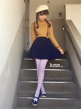 サスペンダーを使った 白タイツ の人気ファッションコーディネート Wear